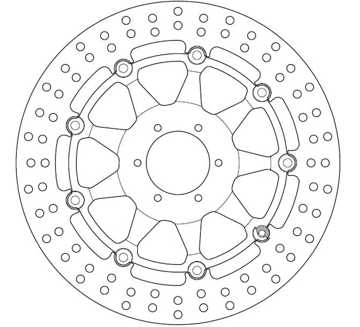 Ferodo Brake Disc Floating Alloy Centre Fmd0113Rx