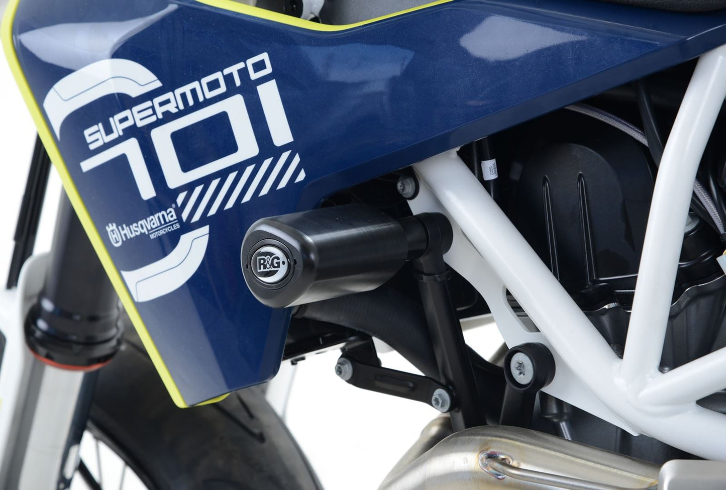 Crash Protectors - Aero Style for Husqvarna 701 Enduro/Supermoto '16- '24 & KTM SMC-R 690 '19- Colour: Black