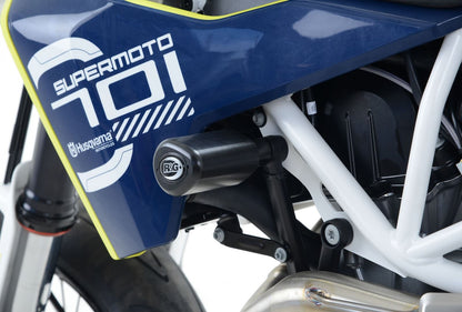 Crash Protectors - Aero Style for Husqvarna 701 Enduro/Supermoto '16- '24 & KTM SMC-R 690 '19- Colour: Black