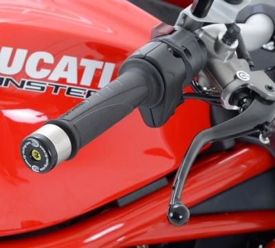 Bar End Sliders for Renthal, LSL Bars, Ducati 848/Diavel, Monster 1200 & S '14-, KTM RC125/200 '14- & Fantic Caballero 500 Scrambler '19-