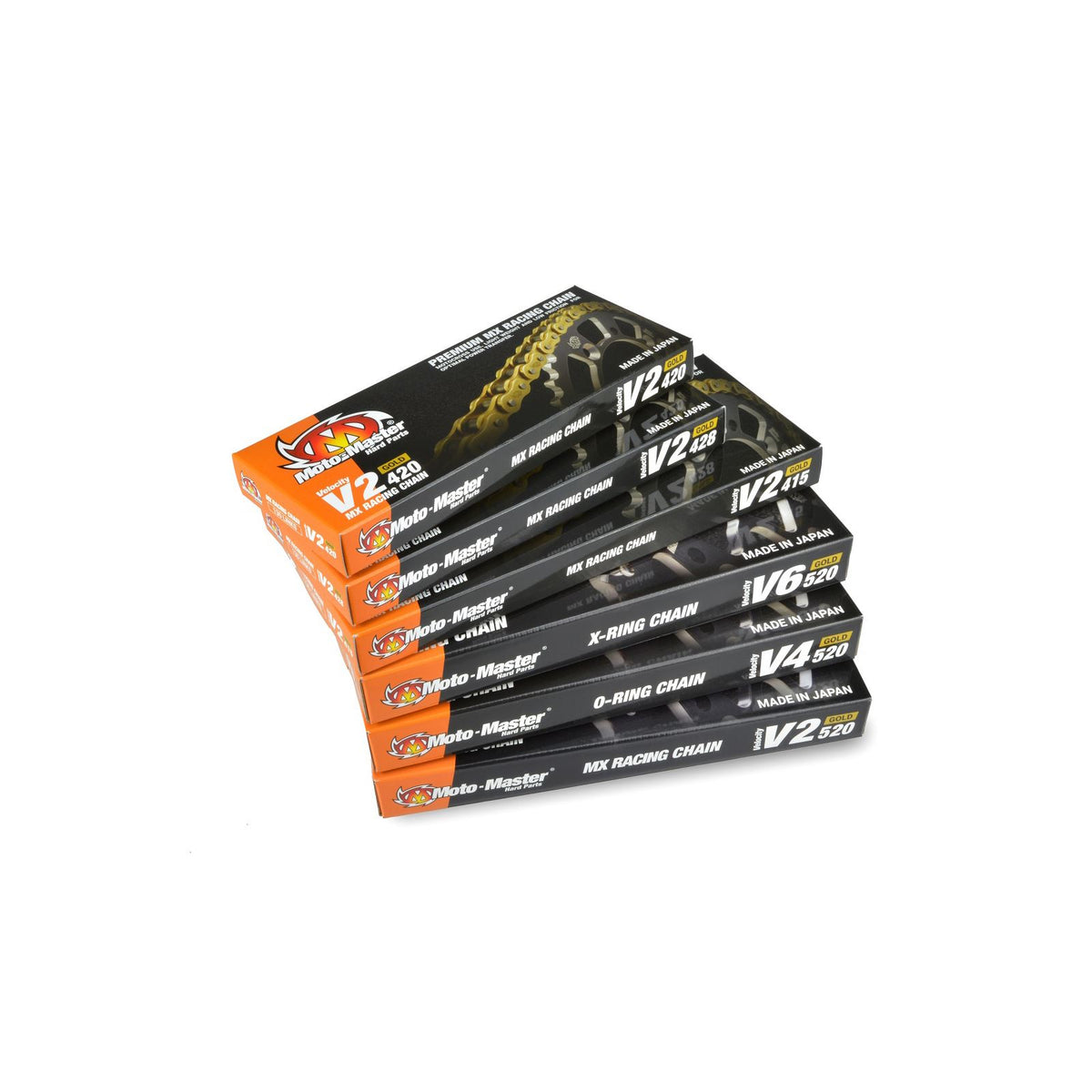 Moto-Master V4 520-120 Gold Chain (with Press)
