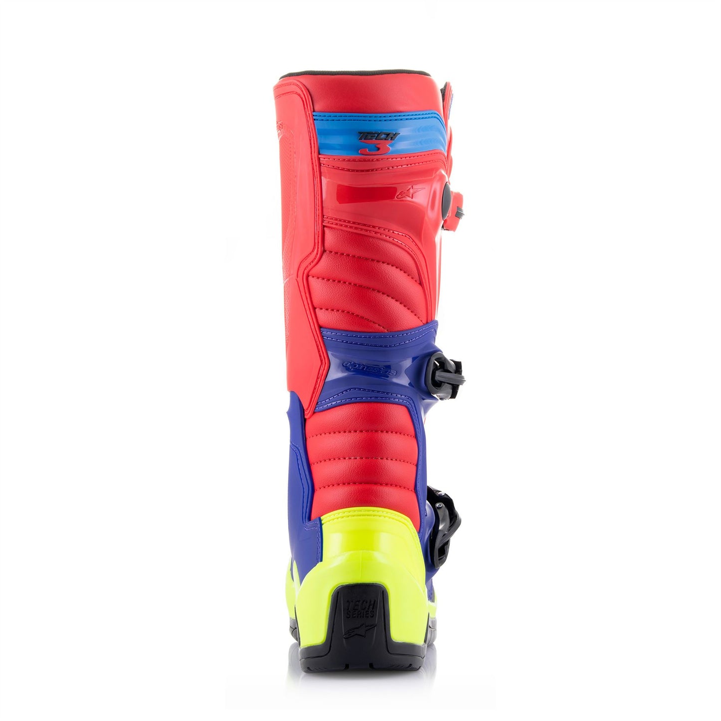 Alpinestars Tech 3 - Bright Red Dark Blue Yellow Fl - US 7 / EU 40.5
