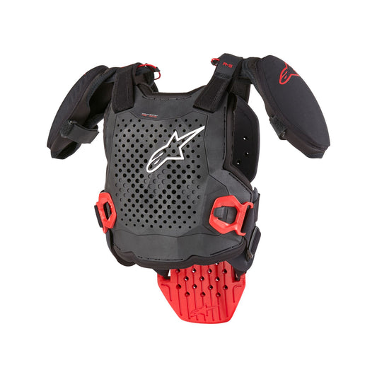 Alpinestars A-5 S V2 Youth Chest Protector Black White Red - Size L/XL