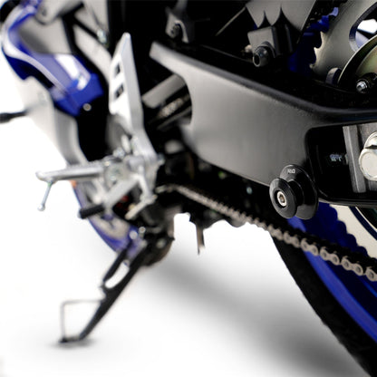 M6 Paddock Stand Bobbins for Yamaha Tenere World Rally(T7 ) '23-, YZF-R125 '19-, MT-125 '20-, Ducati Monster 950 (+) '21- Streetfighter V2(S) '25- & Tenere 700 World Raid '22- Colour: Silver