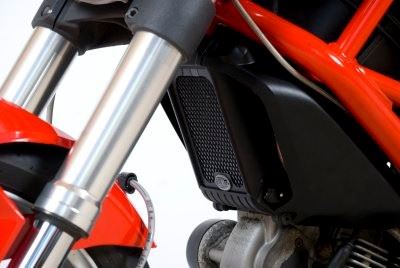 Oil Cooler Guard  for  Ducati Monster 1100 / 1100S / 1100EVO & 795/796 '09- Colour: Black