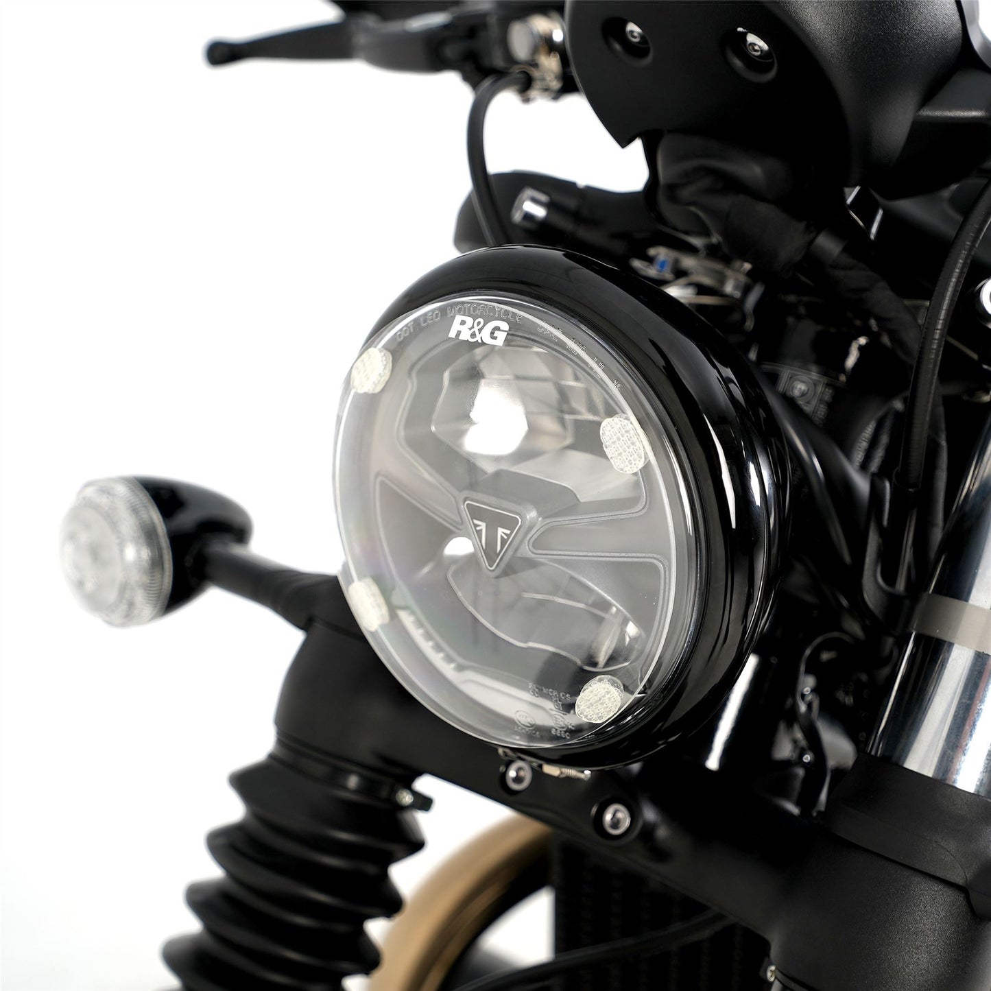 Headlight Shield for Indian FTR1200 (S) '19-, Scout Bobber '20- & Triumph Scrambler 1200 XC/XE '19-, Bonneville bobber '21-