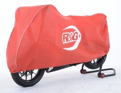 Dust Cover for Superbike/Street Motorcycles Colour: Red with White logo and piping