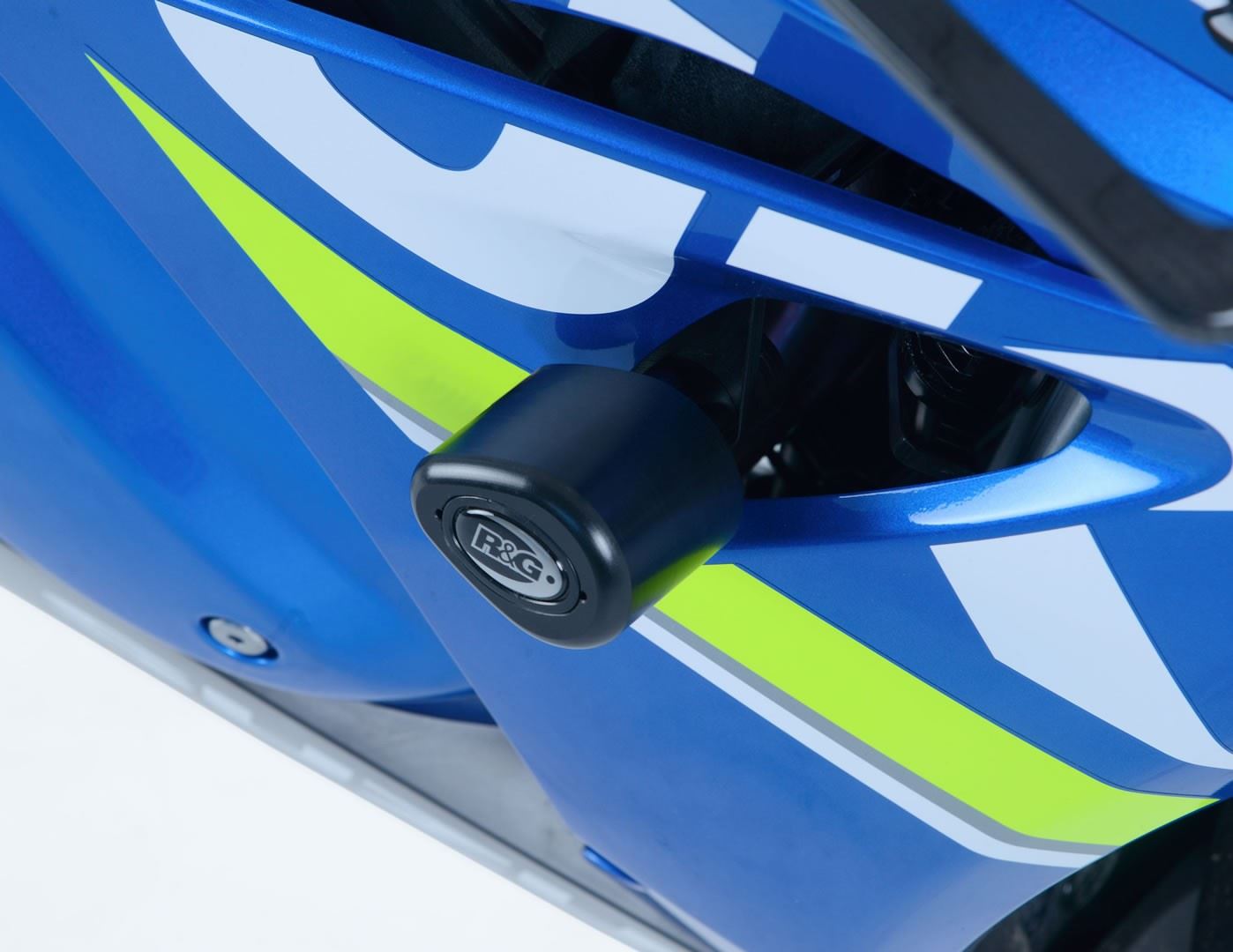 Crash Protectors - Aero Style for  Suzuki GSX-R 1000 '17- '24 / GSX-R1000R '17- '24  [Non-Drill Kit] Colour: White