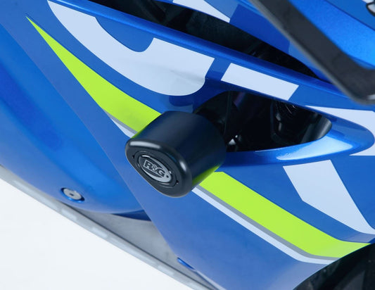 Crash Protectors - Aero Style for  Suzuki GSX-R 1000 '17- '24 / GSX-R1000R '17- '24  [Non-Drill Kit] Colour: White