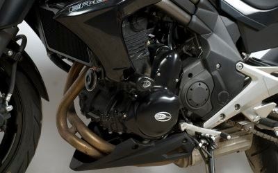 Crash Protectors - Aero Style for Kawasaki ER6-N '12- Colour: Black