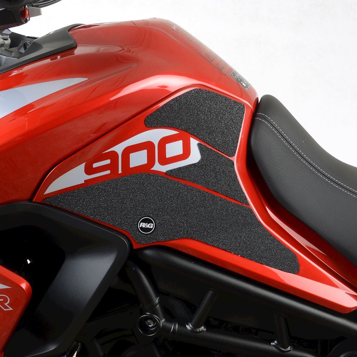 R&G Tank Traction Grips for Triumph Tiger 900 GT/ Rally '20- (Cut out for Graphics) Colour: Clear