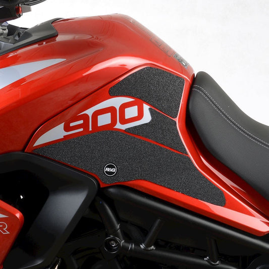 R&G Tank Traction Grips for Triumph Tiger 900 GT/ Rally '20- (Cut out for Graphics) Colour: Clear