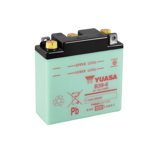 Yuasa B39-6 (DC) 6V Dry Charged Conventional Battery
