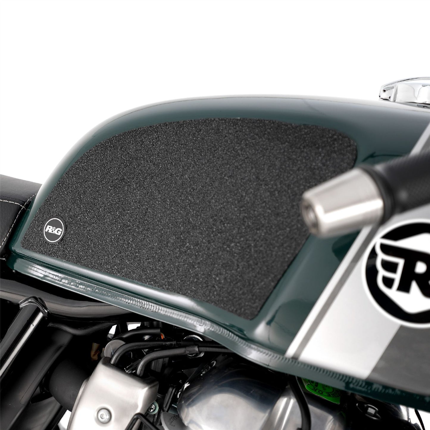 R&G Tank Traction Grips for Royal Enfield Continental GT 650 ’19- Colour: Clear