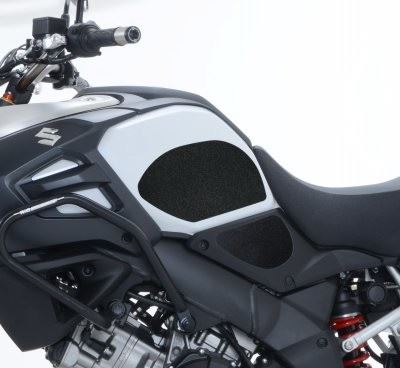 R&G Tank Traction Grip for Suzuki V-STROM 1000 '02-'14 & DL 1000XT V-STROM '17-. Colour: Clear