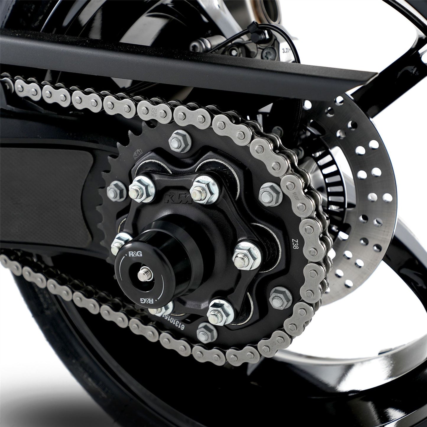 Swingarm Protectors for KTM 1290 Super Duke R and GT, KTM 1390 Super Duke R (Evo) 2024 Colour: Black