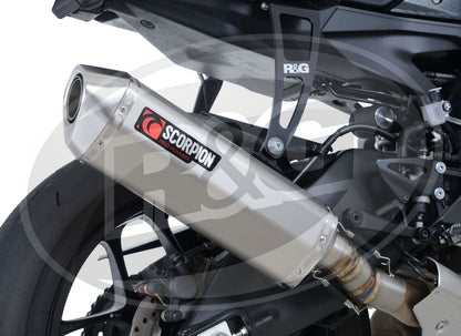 Scorpion Exhaust for Yamaha YZF-R1 '15- (Titanium Superstock) with R&G Exhaust Hanger