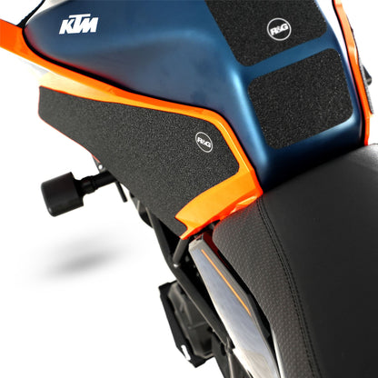 R&G Tank Traction Grips for for KTM Duke 125/250/390 2024 Colour: Clear