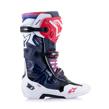 Alpinestars Tech 10 Supervented - Night Navy White Rainbow - US 13 / EU 48