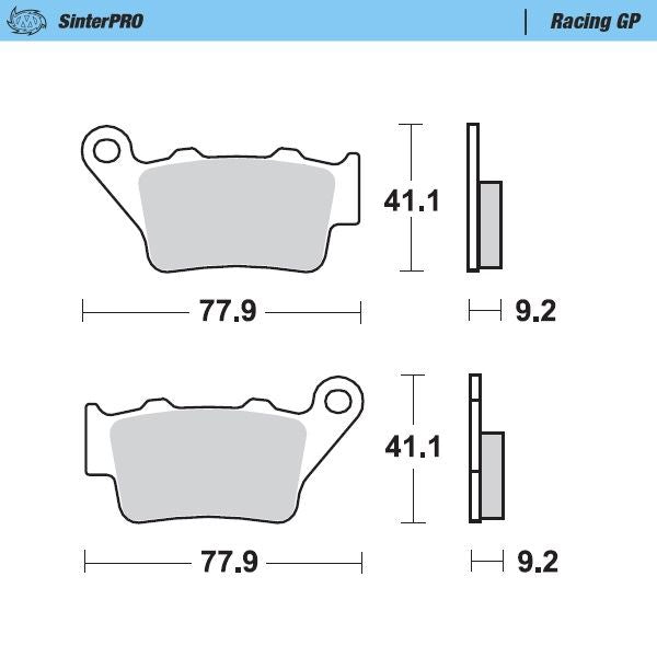 Moto-Master Racing GP SinterPRO Brake Pads - 93212