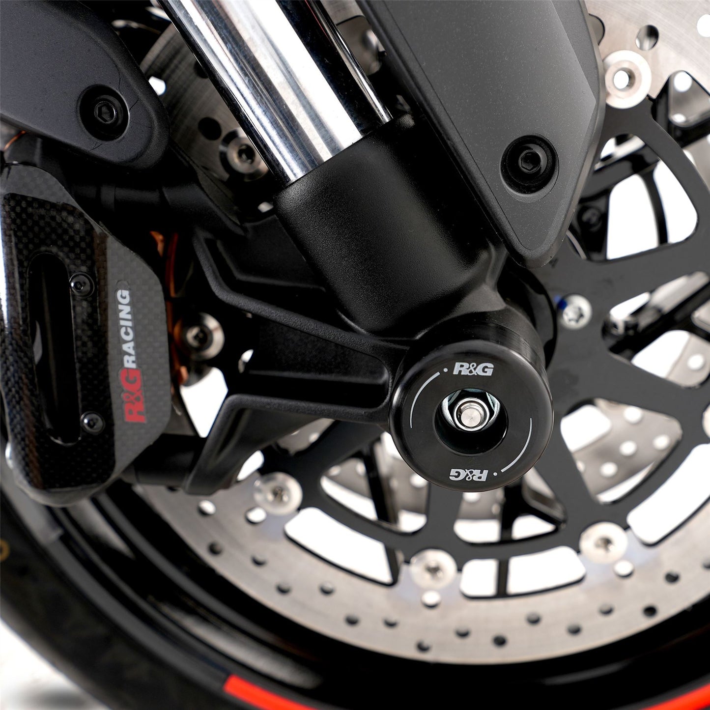 Fork Protectors for KTM 790 Duke '18-, 990 Duke 2024 /950 Superduke, SuperMoto '20-, 890 Duke R '20- '24 & CFMoto 800NK '23- models Colour:: Black