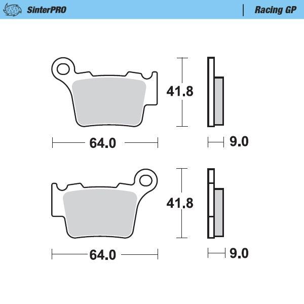 Moto-Master Racing GP SinterPRO Brake Pads - 94412