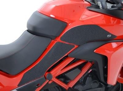 R&G Tank Traction Grips for Ducati Multistrada 1200 '15- Colour: Clear