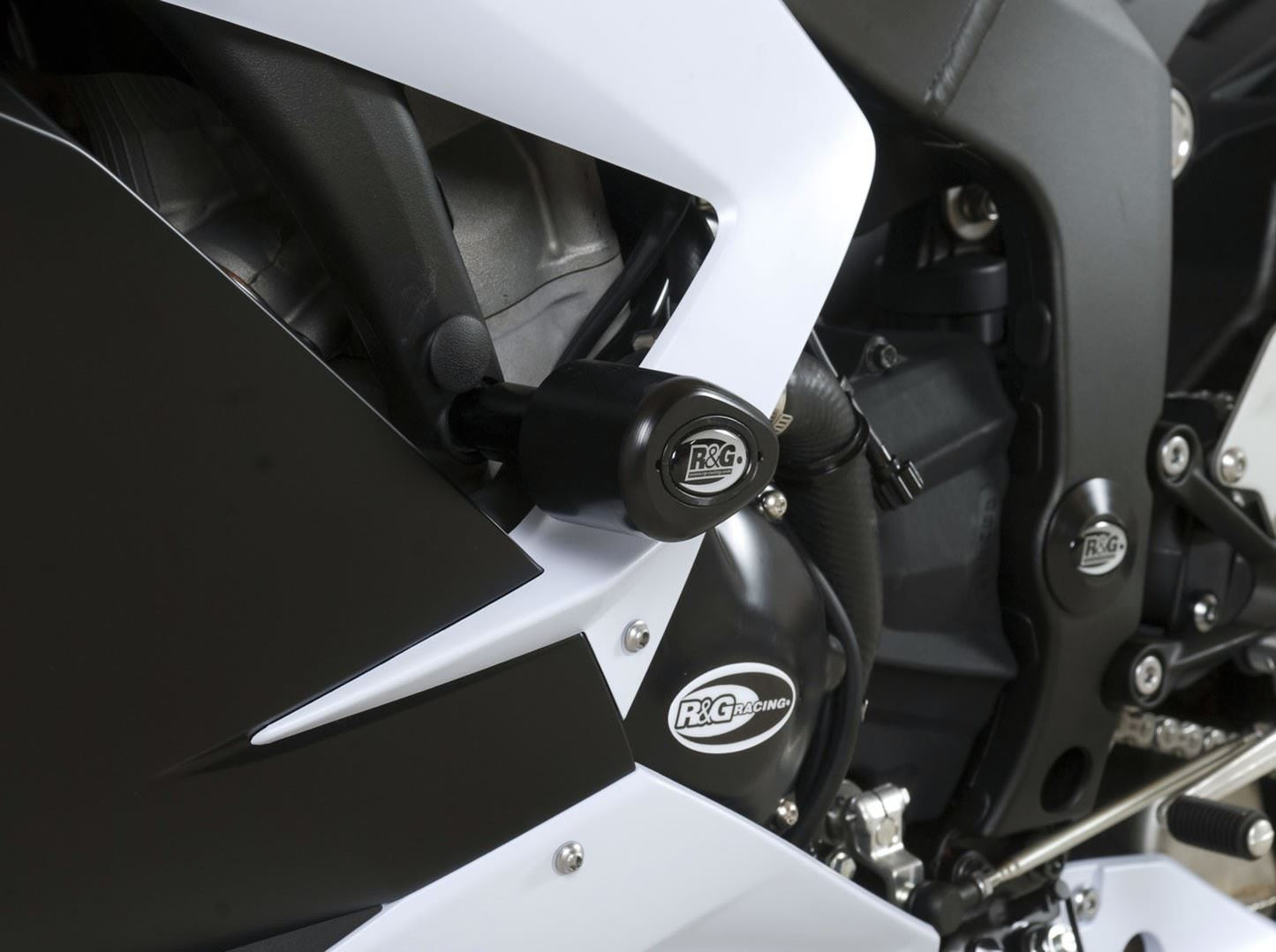 Crash Protectors - Aero Style for Kawasaki ZX6R 636 ('13-'18) Colour: Black