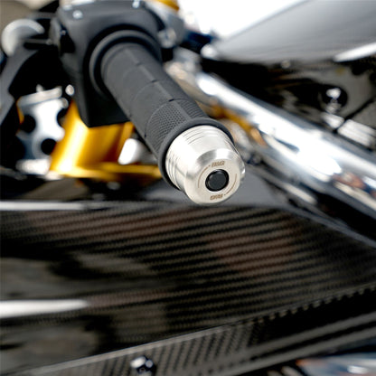 R&G Stainless Steel Bar Ends for Ducati Streetfighter V2(S),V4(S) '25-, Scrambler 1100 '18-/ Diavel 1260 (S) '21-, Diavel V4 '23-/ KTM 690 SMC-R '19- /GASGAS SM700 '22- Fantic Caballero 700 '23- & Norton V4SV/V4CR '24-