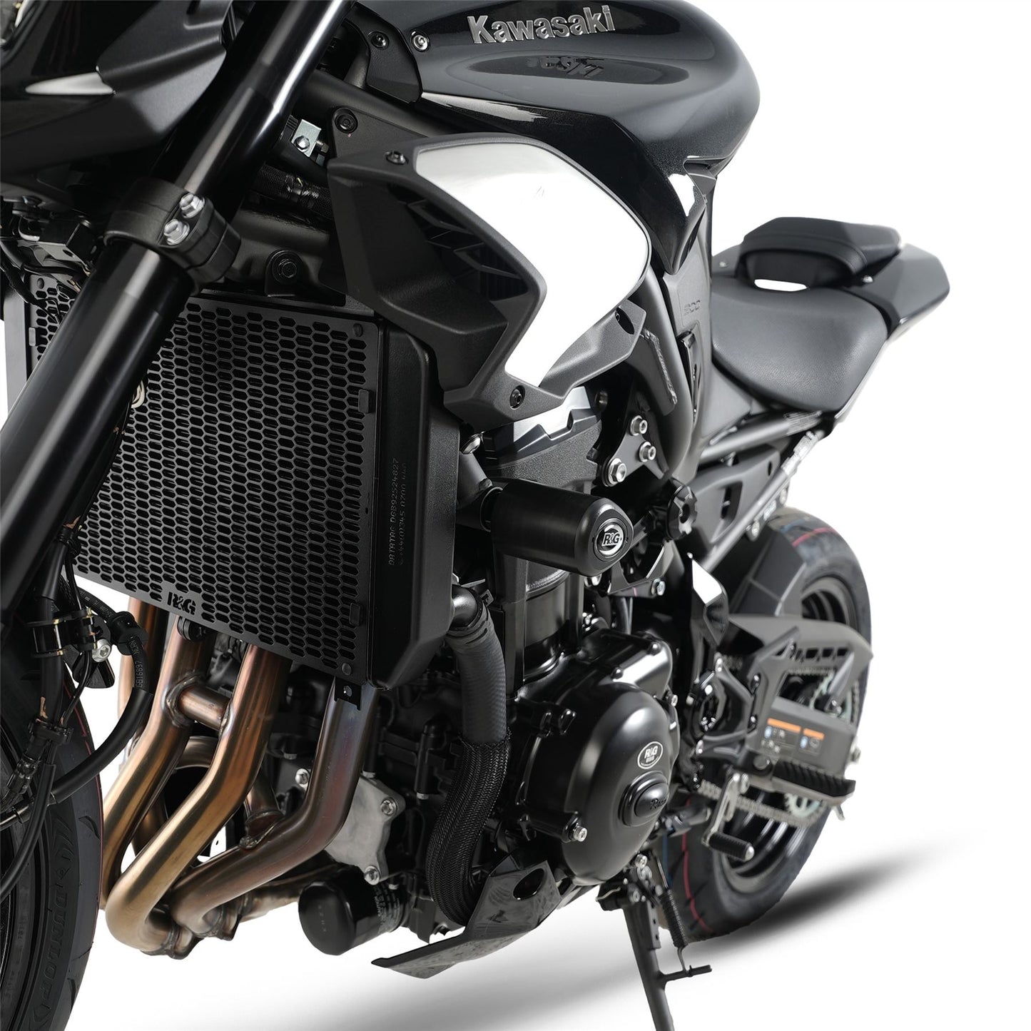 Crash Protectors - Aero Style for Kawasaki Z900 '17-  Colour: White