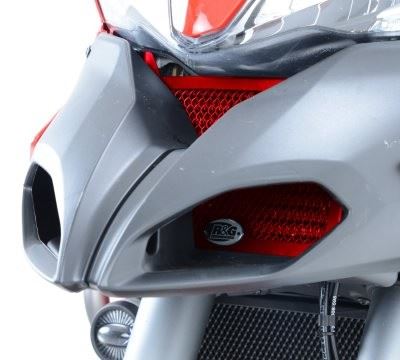 Oil Cooler Guard for Ducati Multistrada 1200 '10-'14 Radiator Guard Colour: Red