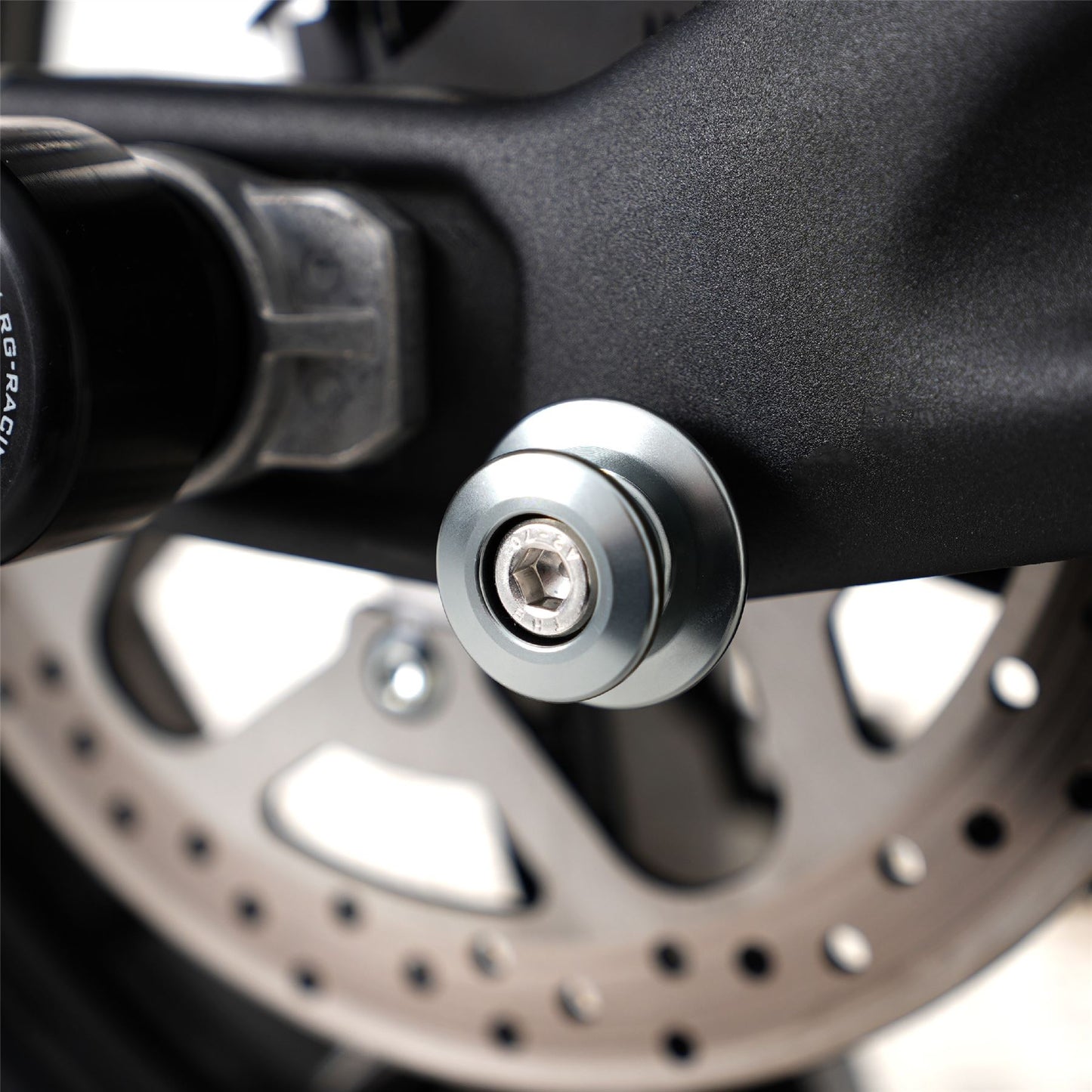R&G Elevation Paddock Stand Bobbin - M8 - Suzuki GSX-250R '17- & Zero DSR/X '23- Colour: Titanium