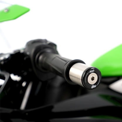 Bar End Sliders for KTM 690 Enduro '08, 690 SMC '08, SMC-R '12-'18, Kawasaki Z900 '17- /Z900RS '17- '24,  Ninja 250/ 400 '18-, ZX-6R '19- '24, Z400, Z250 '19-, Z650RS '21- '24, ZH2 '20- '24, ZX-4R(R) (SE) ’23- '24, Z500 (NINJA) '24-