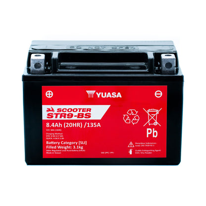 Yuasa STR9-BS (CP) 12V MF VRLA Scooter Battery