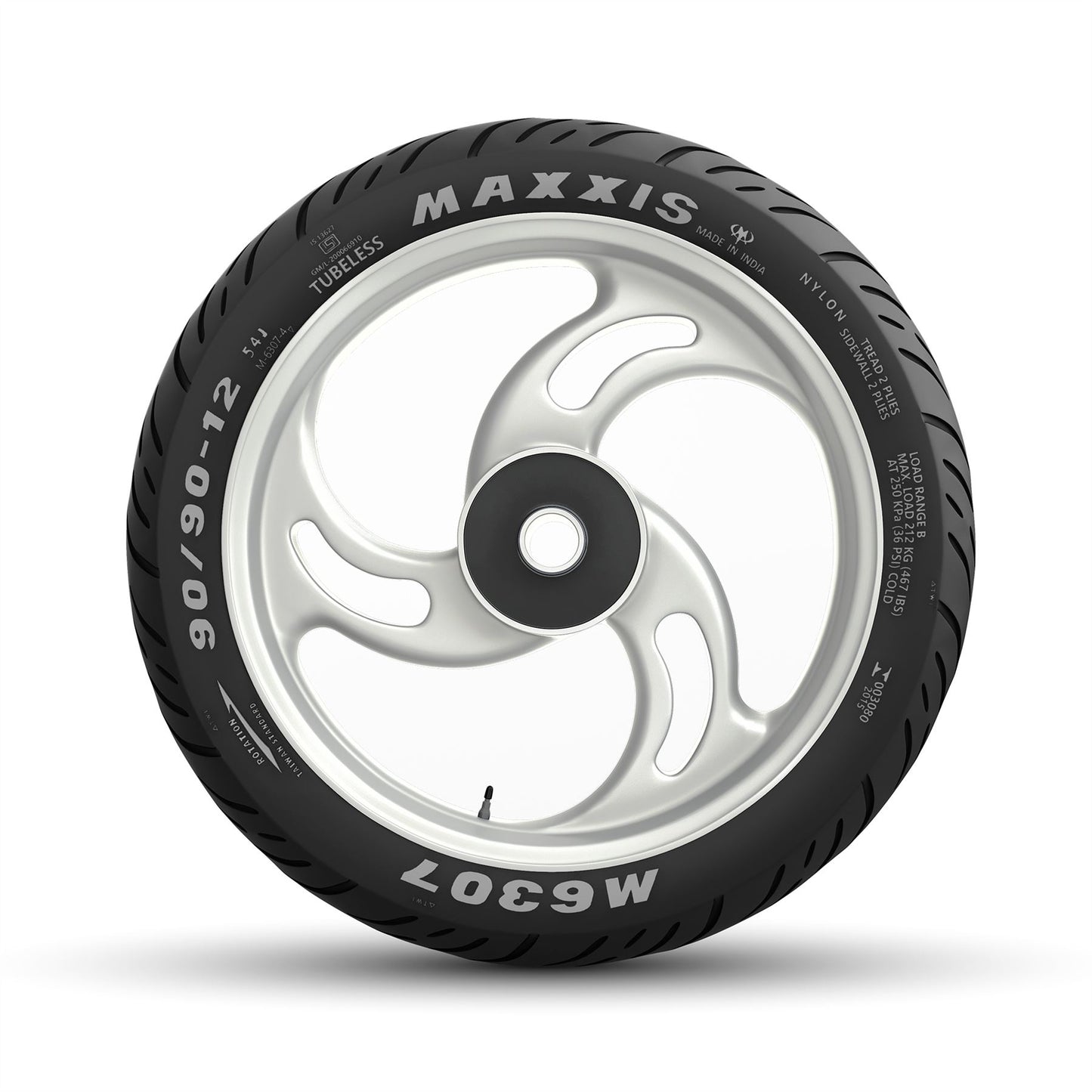 90/90-12 M6307 54J TL Scooter Tyre (Yamaha RayZR 125 Front OE)