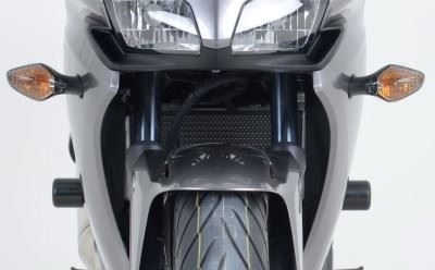 Crash Protectors - Aero Style for Honda CBR500R ('13-'15 ONLY) - NON DRILL KIT Colour: Black