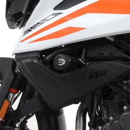 Crash Protectors- Aero Style for KTM 390 Adventure '20- '24 Colour: Black