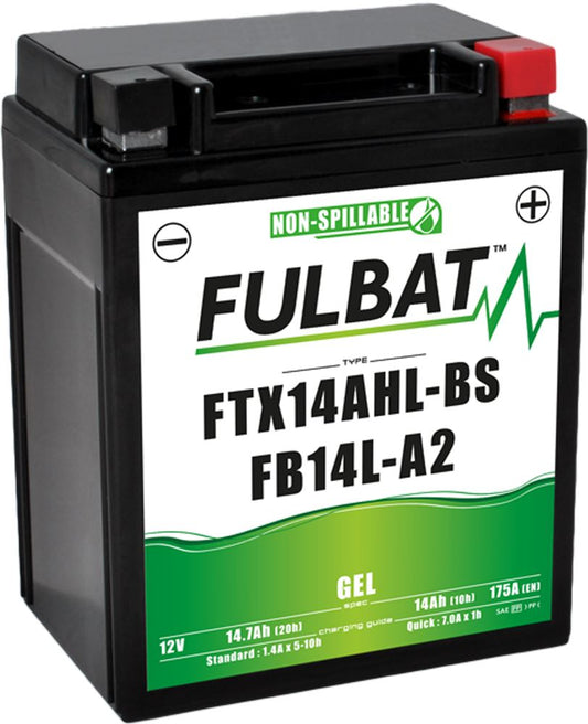 Fulbat FTX14AHL-BS / FB14L-A2 (WC) Gel Factory Activated Battery