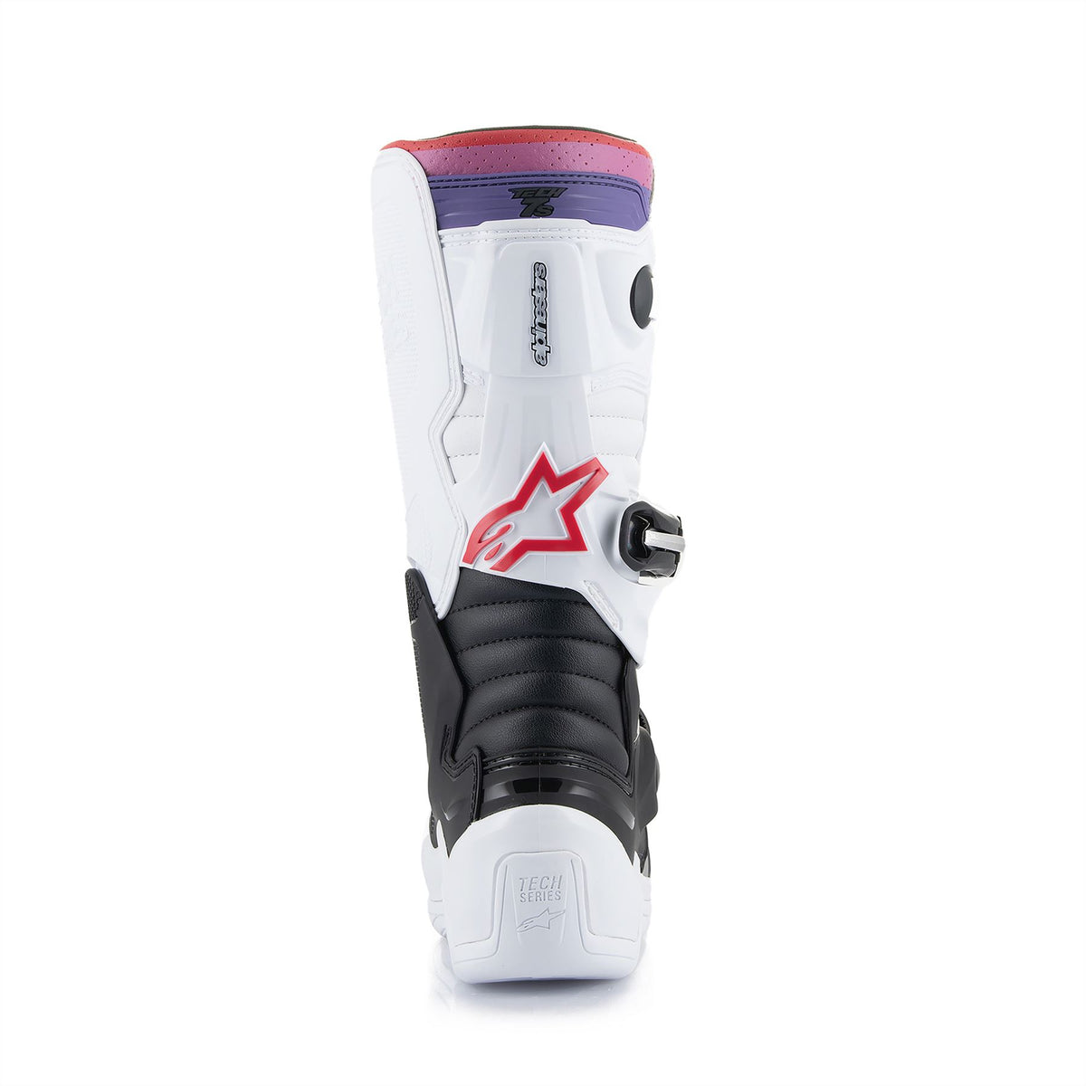 Alpinestars Tech 7S Youth - White Black Rainbow - US 4 / EU 37