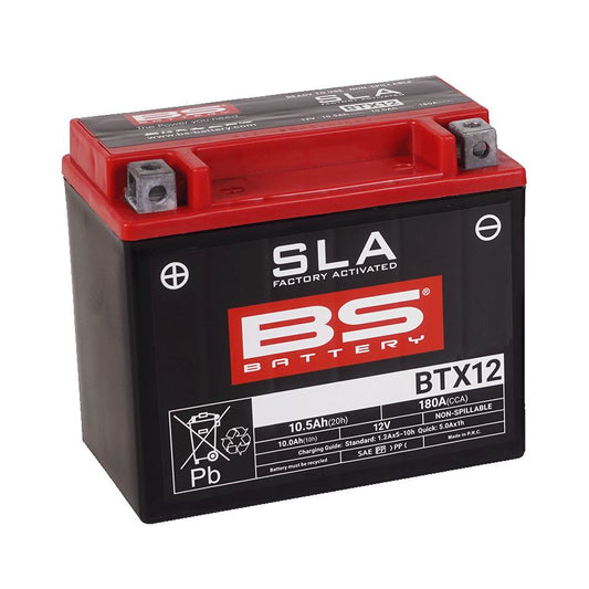 BS BTX12 SLA (WC) Factory Activated Battery