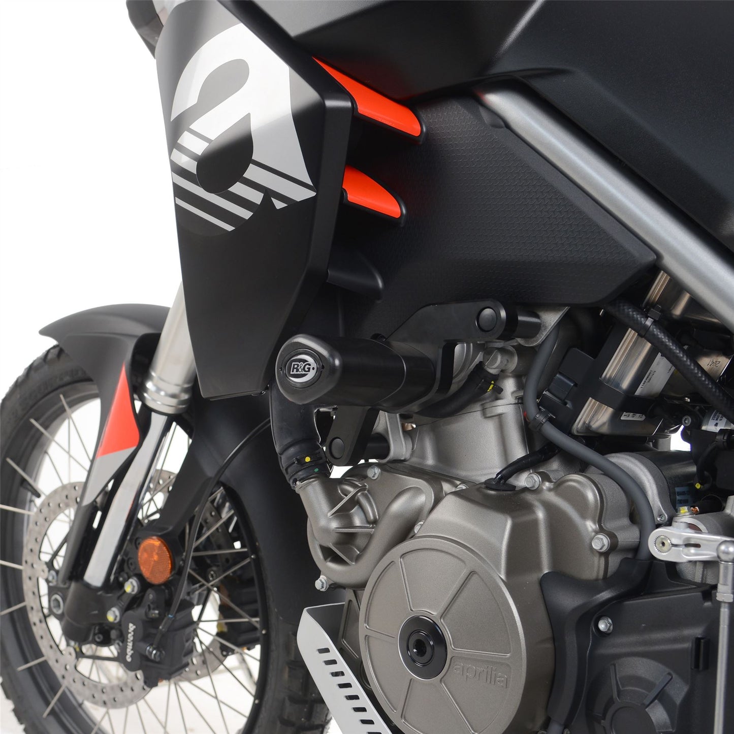 Crash Protectors - Aero Style for Aprilia Tuareg 660 '22- Colour: Black