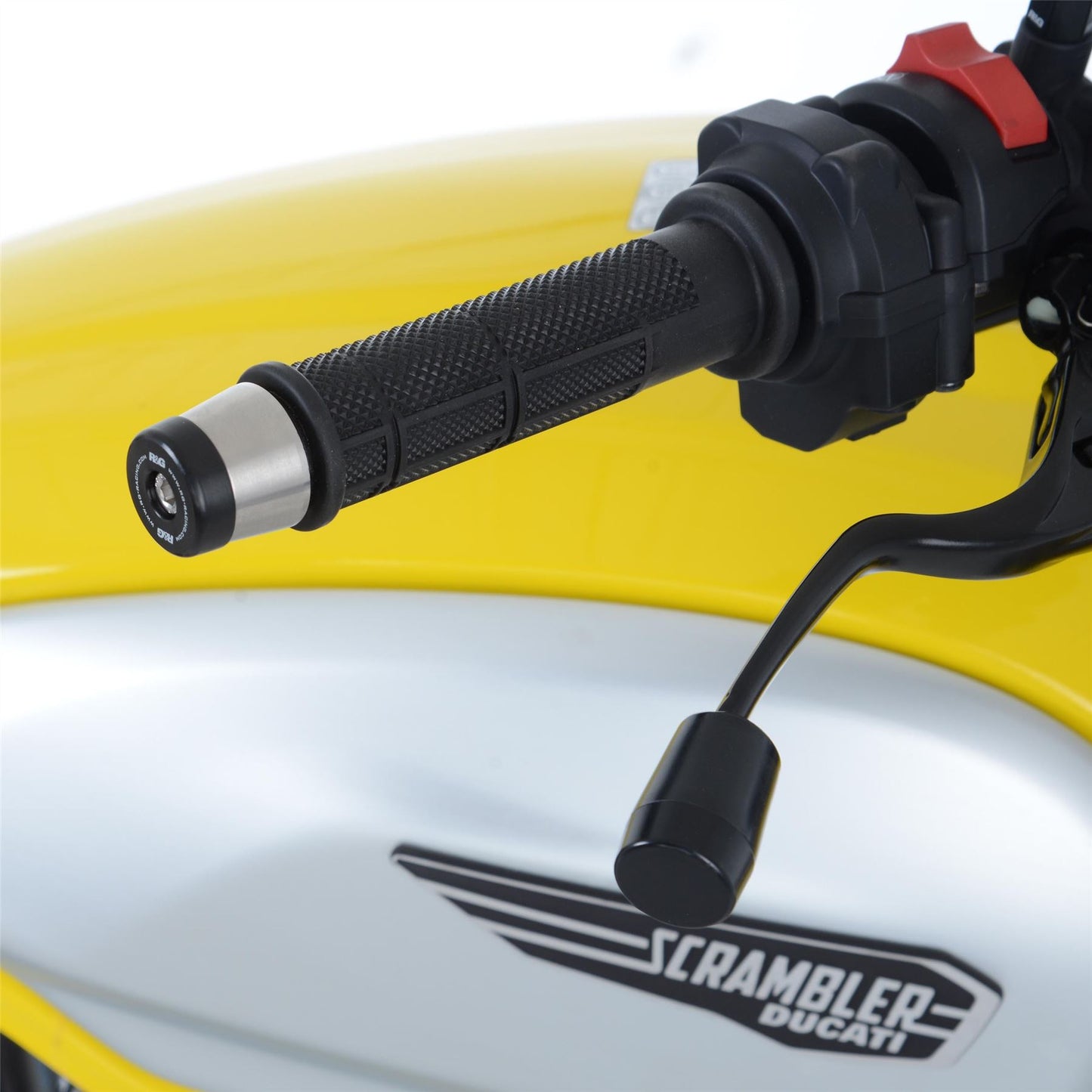 Bar End Sliders for the Ducati Scrambler 1100 '18-, KTM 690 SMR-C '19-, Ducati Diavel 1260 (S) '21-, Diavel V4 '23-, Streetfighter V2(S), V4(S) '25--, Husqvarna Norden 901 '22- & GASGAS SM700 '22-