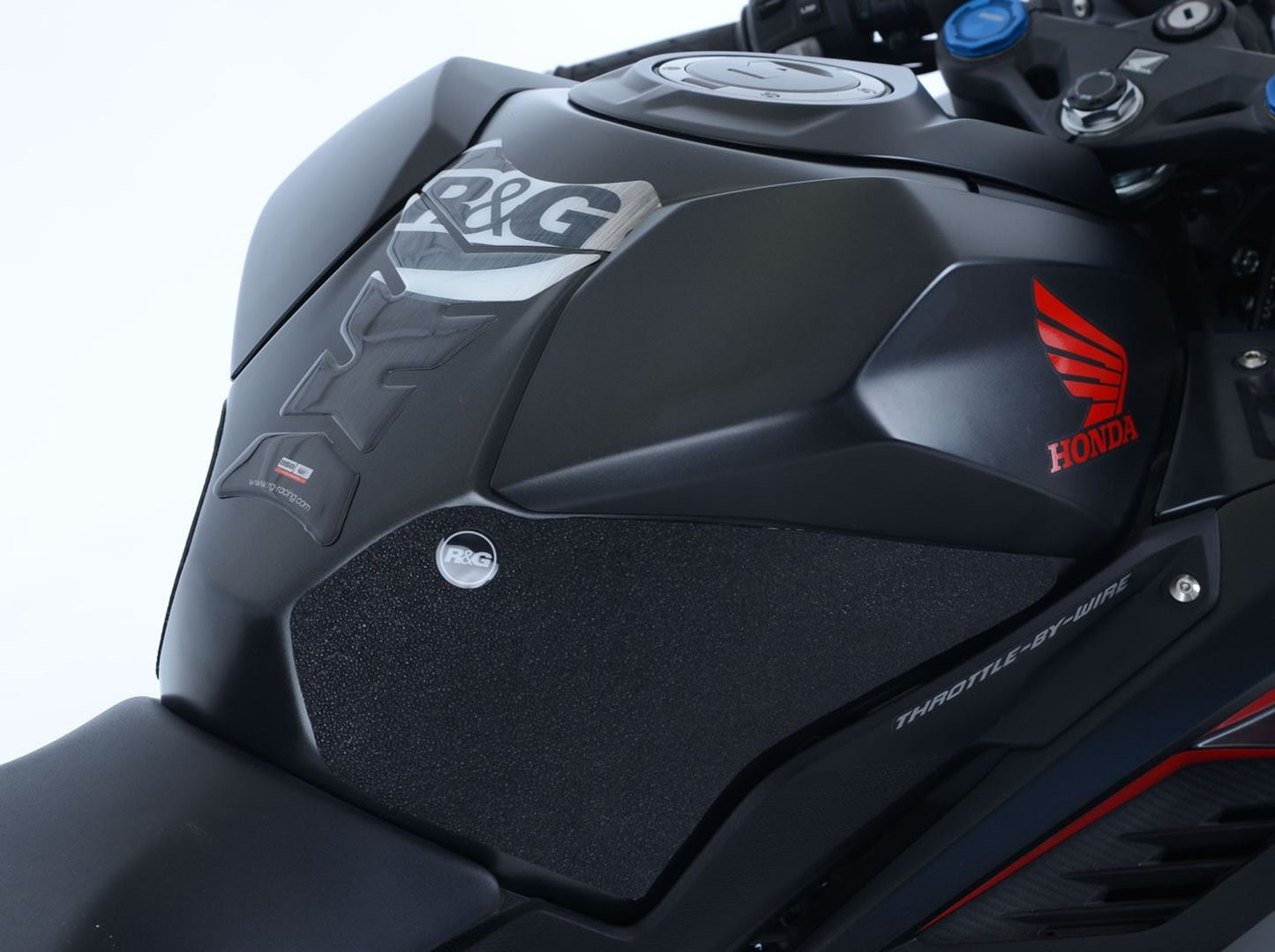 R&G Tank Traction Grips for Honda CBR250RR '17- Colour: Black