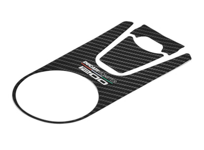 Red Dynamic Carbon Fibre Yoke Pad for Ducati Monster 1200 '15-