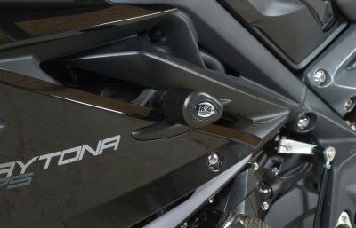 Crash Protectors - Aero Style for Triumph Daytona 675 ('13-) - ROAD Colour: Black