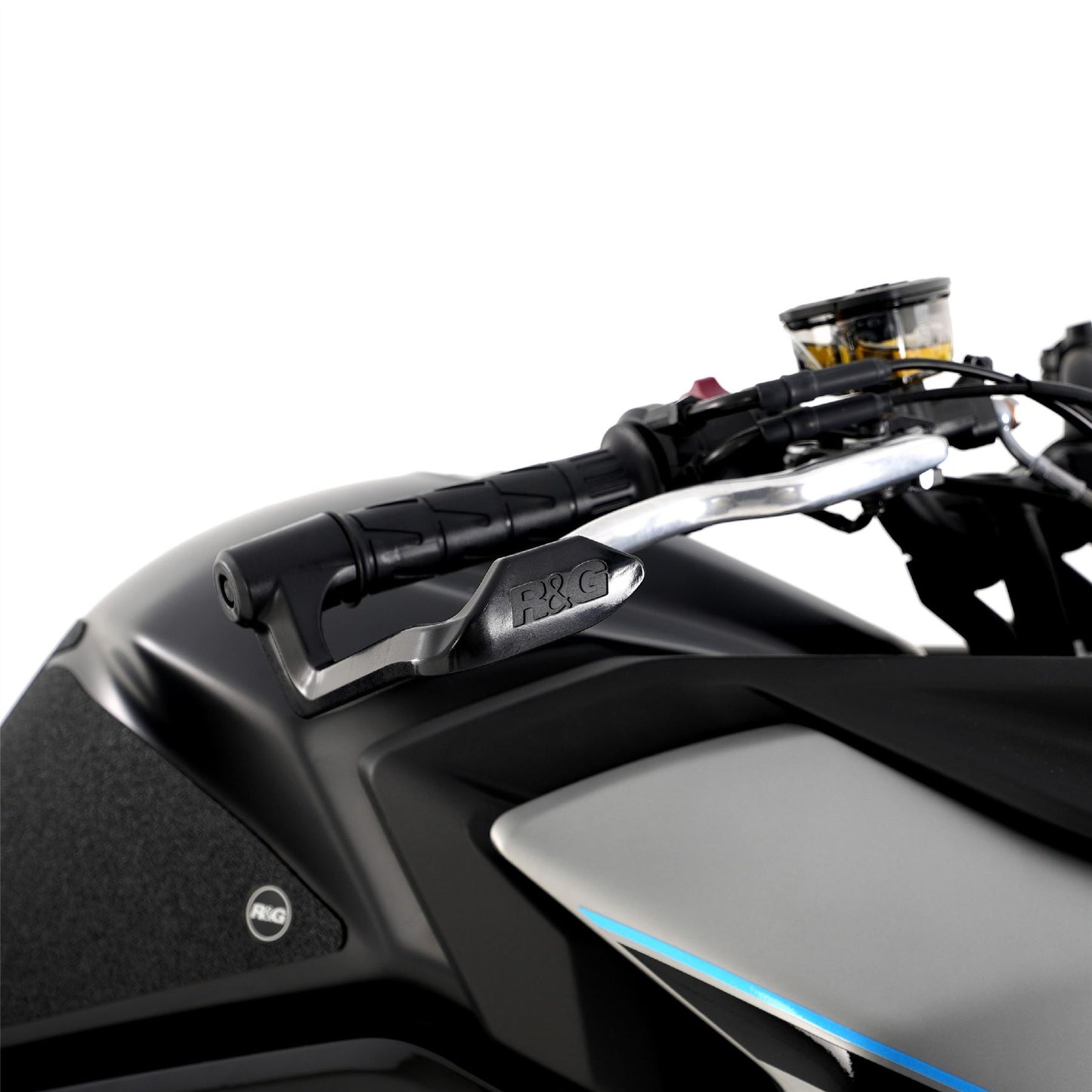R&G Brake Lever Guard (17mm - 19mm) for some EBR, MV Agusta, Genata, Ducati, Kawasaki, Triumph, Honda & CFMoto Colour: Black