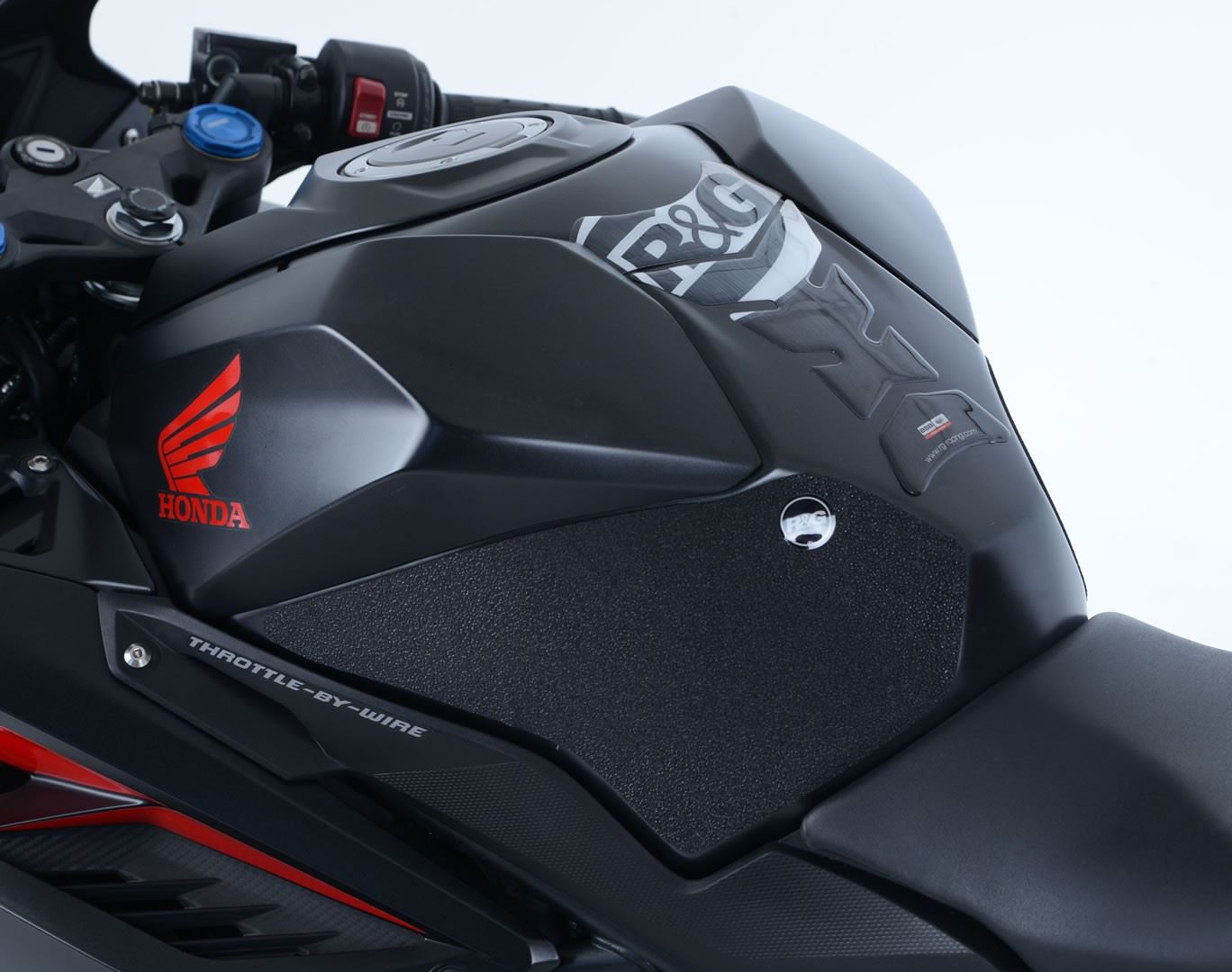R&G Tank Traction Grips for Honda CBR250RR '17- Colour: Black