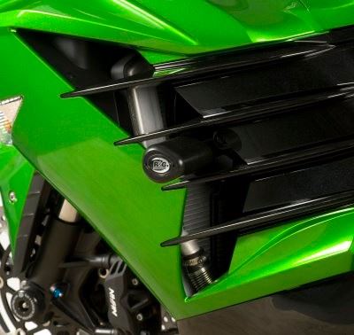 Crash Protectors - Aero Style for Kawasaki ZZR 1400 2012- Colour: Black