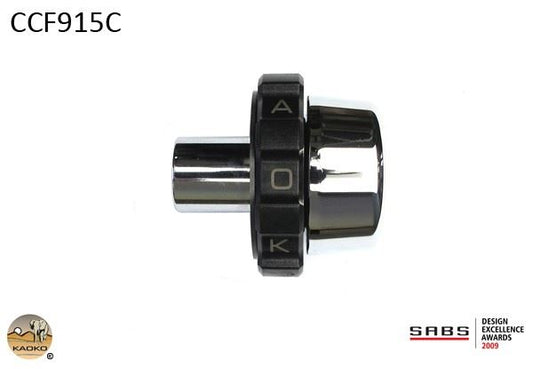 Kaoko Throttle Stabilizer for BMW C650GT Scooter (2013-) & C600 Sport / Evolution Scooter (2013-)with chromed bar end weights