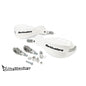 BarkBusters EGO Mini Handguard – Two Point Mount (Straight 22mm) Select Colour: White